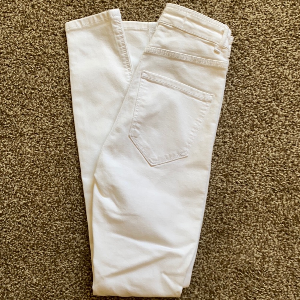 Zara White Skinny Jeans